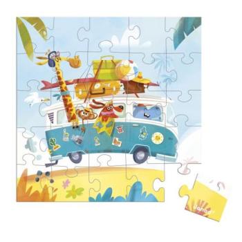 Janod Születésnapi üdvözlet puzzle-lal Úton kép