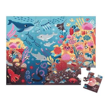 Janod Varázslatos puzzle Ocean zseblámpával