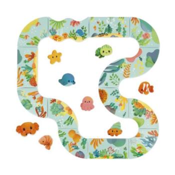 Janod Vízijáték Puha képes puzzle Tengeralatti pálya kép