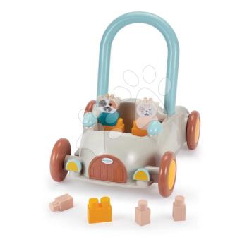 Járássegítő autó Baby Walker BB Abrick Écoiffier tárolóval és kockákkal 17 részes 12 hó-tól kép