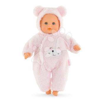 Játékbaba Bébé Calin Loving Teddy Bear Mon Premier Poupon Corolle kék pislogó szemekkel és 2 kiegészítővel 30 cm 18 hó-tól kép