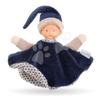 Játékbaba dédelgetésre Tidoudou Navy Blue Starry Dreams Mon Doudou Corolle extra puha textilből kék szemekkel 17 cm 0 hó-tól kép