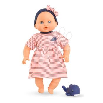 Játékbaba fürdéshez Baby Bath Calypso Mon Premiere Poupon Corolle kék pislogó szemekkel és bálnával 30 cm 18 hó-tól kép