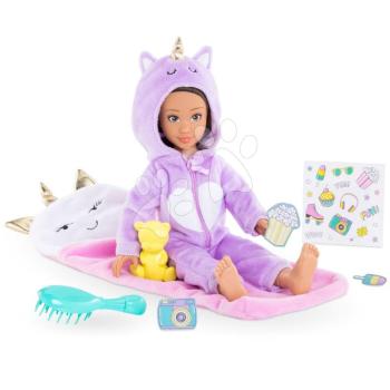 Játékbaba Luna Pyjama Party Set Corolle Girls hosszú barna haj 28 cm 7 kiegészítő 4 évtől kép