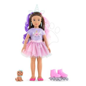 Játékbaba Luna Unicorn Set Girls Corolle hosszú barna hajjal 28 cm 4 kiegészítővel 4 évtől kép