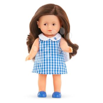 Játékbaba Mini Corolline Romy Corolle hosszú barna haj barna szemek és kék ruha 20 cm kép