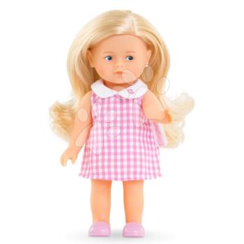 Játékbaba Mini Corolline Rosy Corolle hosszú szőke haj kék szemek és rózsaszín ruha 20 cm kép