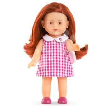 Játékbaba Mini Corolline Ruby Corolle hosszú vörös haj barna szemek és rzsaszín ruha 20 cm kép