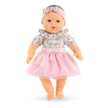 Játékbaba Mon Adorable Grand Poupon Blossom Garden Corolle kék pislogó szemekkel és csücsörító ajkakkal szoknyában 36 cm 24 hó-tól kép