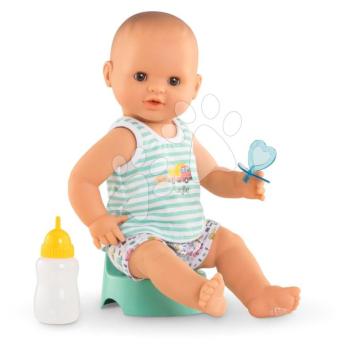 Játékbaba Paul iszik és pisil Bath Baby Aqua Mon Grand Poupon Corolle barna pislogó szemekkel és 3 kiegészítővel 36 cm 24 hó-tól kép