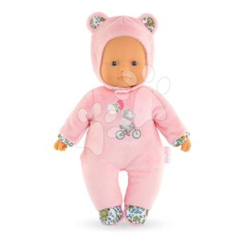 Játékbaba Sweet Heart Pink Bear Mon Doudou Corolle kék szemekkel és kapucnival 30 cm 0 hó-tól kép
