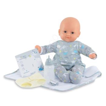 Játékbaba újszülött My New Born Child Mon Grand Poupon Corolle 36 cm kék pislogó szemekkel 24 hó-tól kép