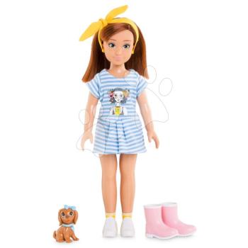 Játékbaba Zoé Nature & Adventure Set Corolle Girls barna haj és kutyus 28 cm 6 kiegészítő 4 évtől kép