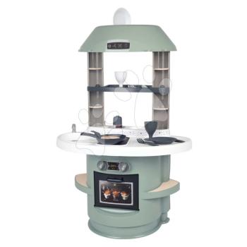 Játékkonyha mechanikus hanggal Nova Kitchen Smoby minimalista dizájnban 13 kiegészítővel 78 cm magas kép