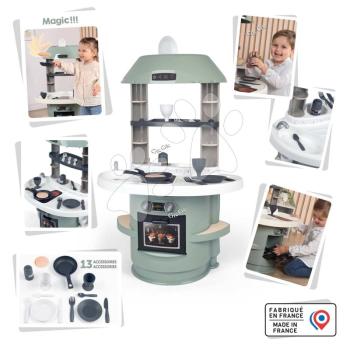 Játékkonyha Nova Kitchen Smoby minimalista dizájnban 13 kiegészítővel 78 cm magas kép