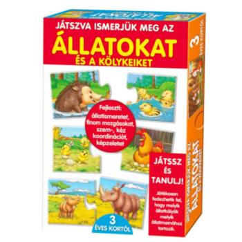 Játszva ismerjük meg az állatokat és a kölykeiket! Oktató játék gyerekeknek (BBJ) kép