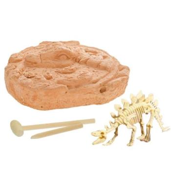 Jura világ készlet faragj ki egy Stegosaurus csontvázat kiegészítőkkel