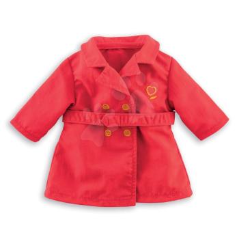Kabát Trench Red Ma Corolle 36 cm játékbaba részére 4 évtől
