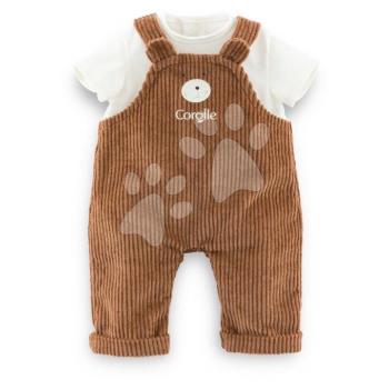 Kantáros nadrág trikóval játékbabának Bear Overalls & T-Shirt Little Explorer Mon Premier Poupon Corolle 30 cm játékbabának 18 hó-tól kép
