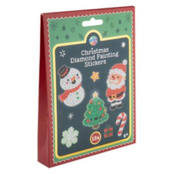 Karácsonyi gyémántfestős díszek, 12 db kép