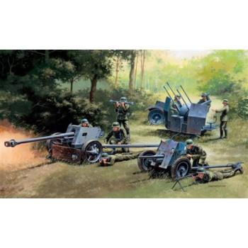 Katonai 7026-os modellkészlet - NÉMET FELSZERELÉS: PAK35-PAK40-FLAK38 (1:72) kép