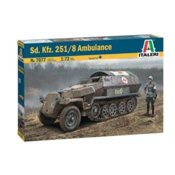 Katonai modellkészlet 7077 - Sd.Kfz. 251/8 mentő (1:72) kép