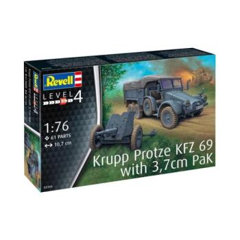 Katonai műanyag modellkészlet 03344 – Krupp Protze KFZ 69 3,7 cm-es pakkal (1:76) kép