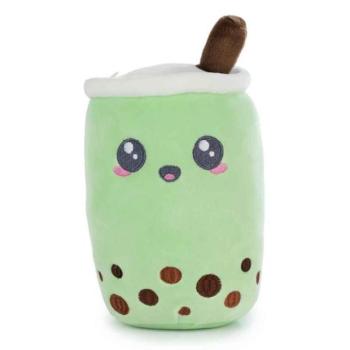 KAWAII BUBBLE TEA zöld plüss játék 22cm kép
