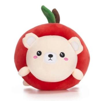 KAWAII FRUITS Maci az almában plüss játék 25cm kép