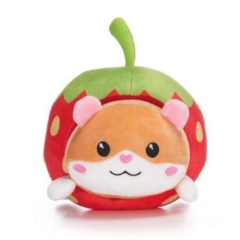KAWAII FRUITS Macska eperben plüss játék 25cm kép