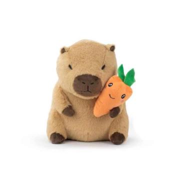 KAWAII Kapibara répával plüss játék 22 cm kép