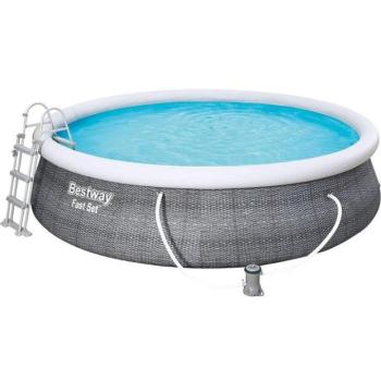 Kerti medence Bestway Fast Set 4.57mx 1.07m Pool set patronszűréssel kép