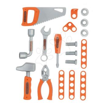 Készlet 6 fajta szerszámból Tools Set Black&Decker Smoby szerelhető elemekkel kép