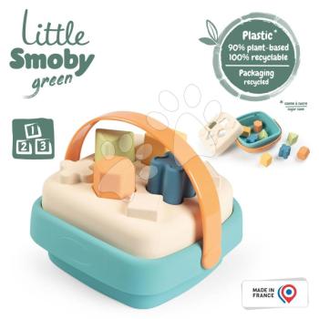 Készségfejlesztő kosár cukornádból Bio Sugar Cane Shape Sorter Little Smoby Green 100% újrahasznosítható 12 hó-tól kép