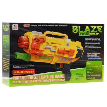 Kézi gyerekpisztoly Blaze Storm puha golyós sárga kép