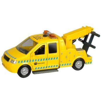 Kids Globe Traffic vontatókocsi 16 cm-es fém hátlap akkumulátoros fény- és hangjelzéssel kép