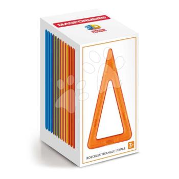 Kiegészítő mágneses építőjátékhoz Egyenlő szárú háromszög Isosceles Triangle Set Magformers 12 részes kép