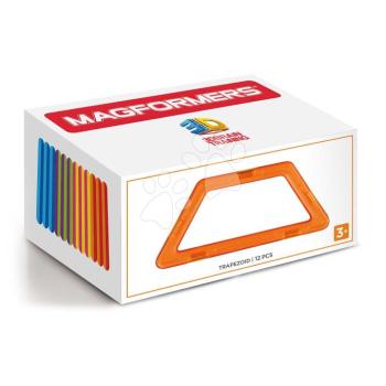 Kiegészítő mágneses építőjátékhoz Trapéz Trapezoid Set Magformers 12 részes kép