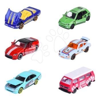 Kisautó CastHeads Series Majorette fém nyitható részekkel és gyűjtői kártyával 7,5 cm hossza 6 különböző fajta kép