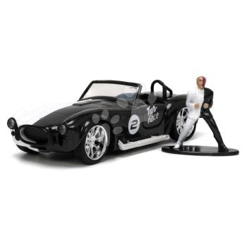 Kisautó DC 1965 Shelby Cobra 427 Jada fém nyitható ajtókkal és Two Face figurával hossza 13 cm 1:32 kép