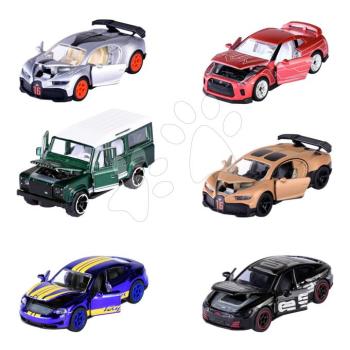 Kisautó gyűjtői boxban Deluxe Assortment Majorette fém gumi kerekekkel 7,5 cm hosszú 6 különböző fajta kép