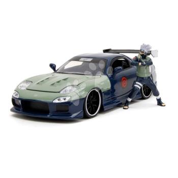 Kisautó Mazda RX-7 1993 Jada fém nyitható részekkel és Kakashi figura hossza 20 cm 1:24 kép