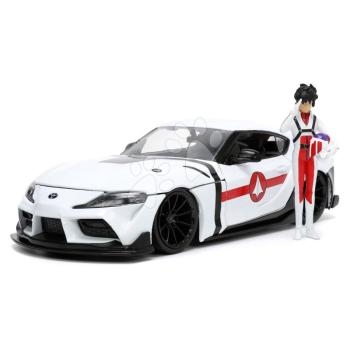 Kisautó Robotech ´20 Toyota Supra Jada fém nyitható részekkel és Rick Hunter akciófigurával hossza 20 cm 1:24 kép