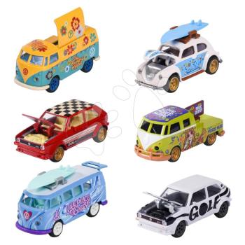 Kisautó VW The Originals Deluxe Cars Majorette fém gyűjtői dobozban 7,5 cm hosszú 6 fajta kép