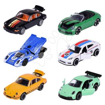 Kisautók Porsche Motorsport Majorette gyűjtőkártyával fém 6 fajta 7,5 cm hosszú kép