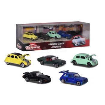 Kisautók Vintage Giftpack Majorette fémből 7,5 cm hosszú szett 6 fajta ajándékcsomagolásban MJ2052013 kép