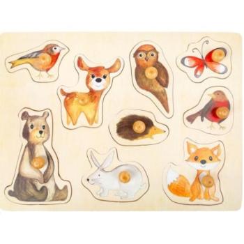 Kislábú fa puzzle Erdei állatok kép