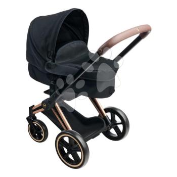 Kombinált babakocsi játékbabának Cybex Black 3in1 Pram Corolle összecsukható és többfunkciós elülső kerekekkel 36-52 cm babának kép