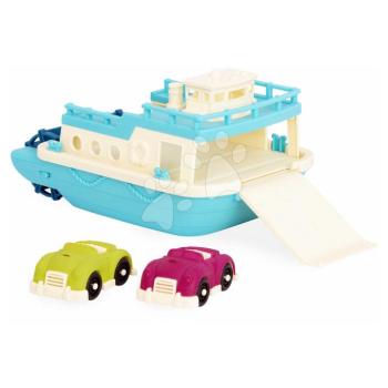 Komp Ferry Boat Happy Cruisers B-Toys kisautókkal vízbe 12 hó-tól