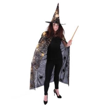Köpeny kalappal Boszorkány/Halloween felnőtteknek